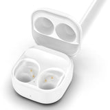 Charging Case Compatible For Samsung Galaxy Buds Fan Edition(Fe) Sm-R400, Charger Cradle Station Box With Type-C Usb Cable For Samsung Galaxy Buds Fe Earbuds (White)