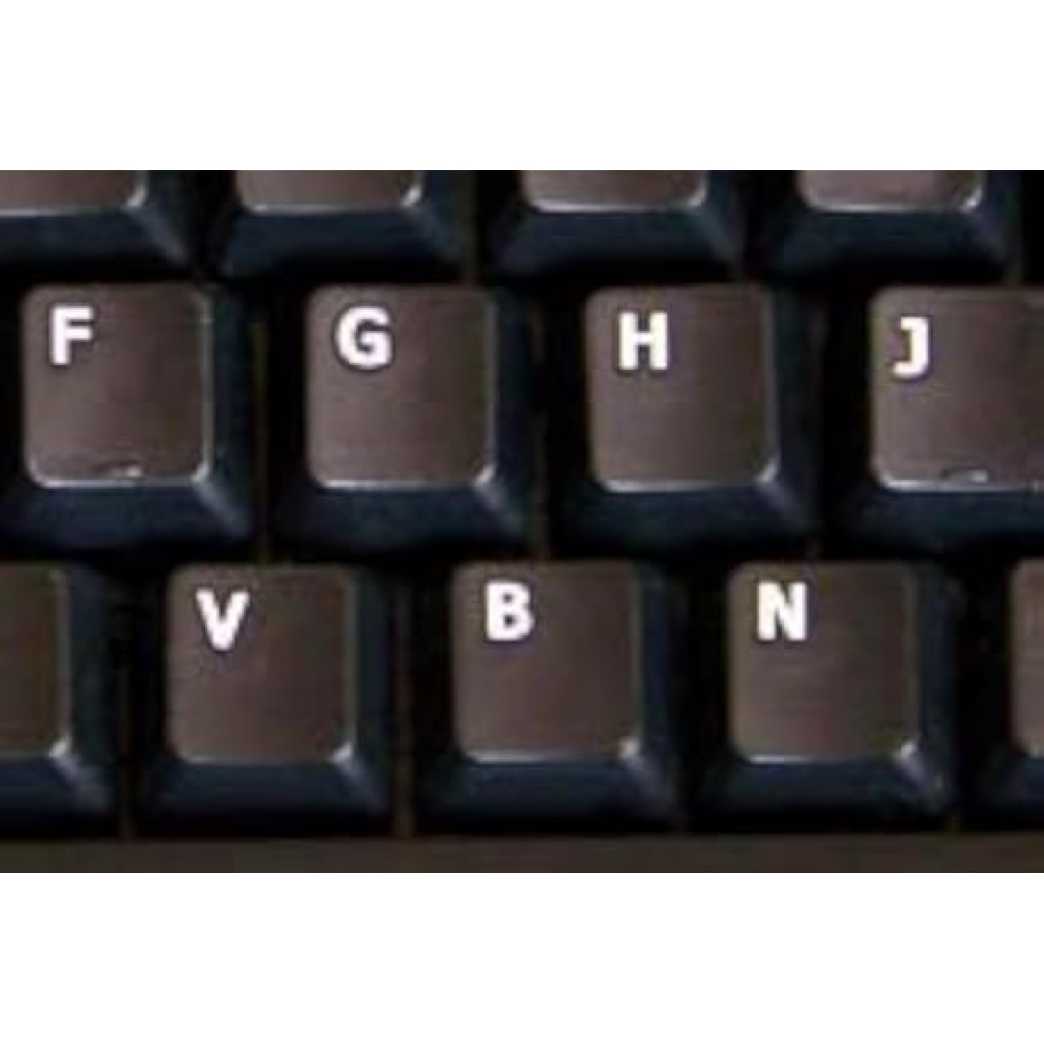 Online-Welcome German Non Transparent Keyboard Stickers Black Background