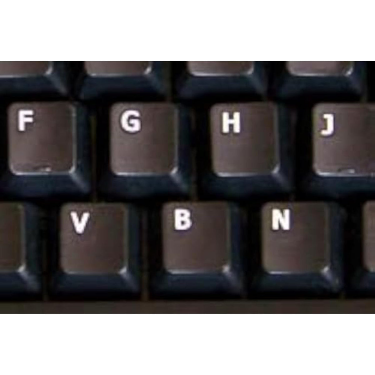 Online-Welcome German Non Transparent Keyboard Stickers Black Background