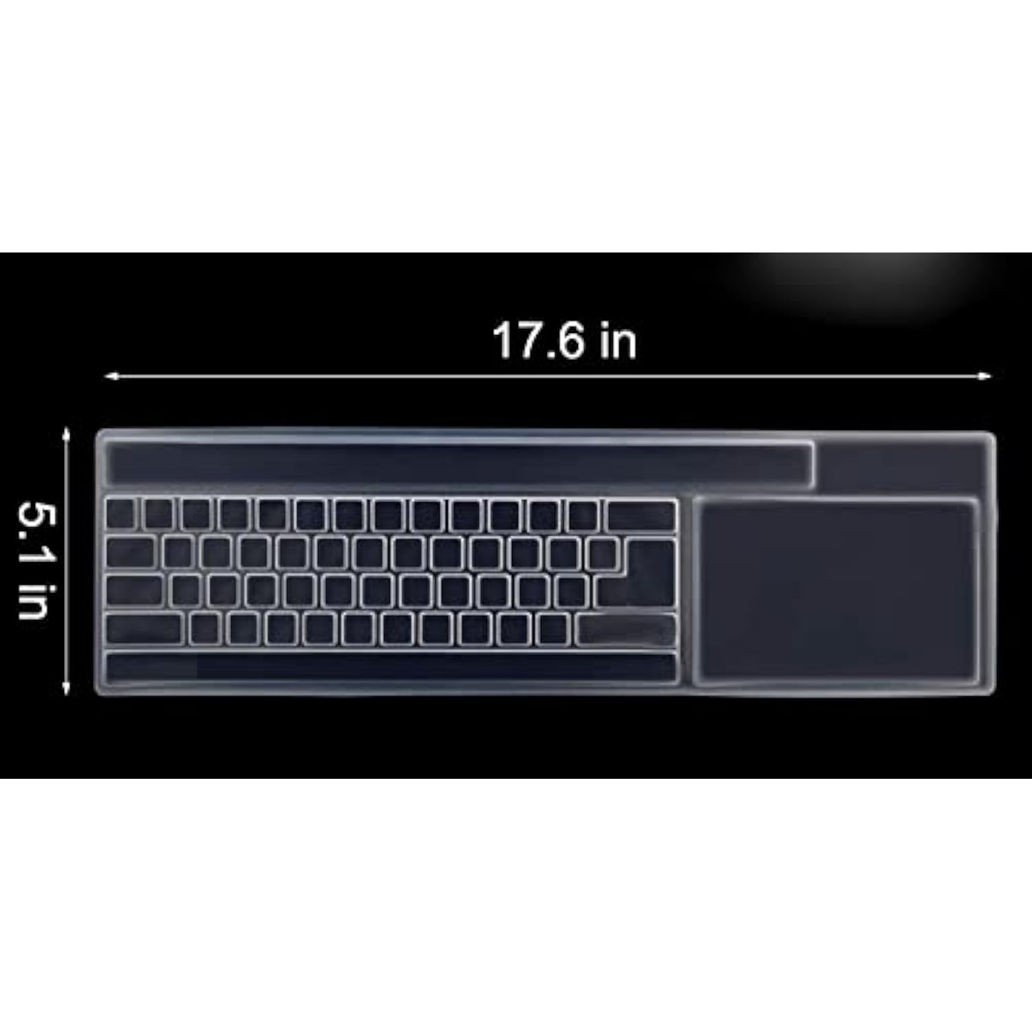 Clear Silicone Keyboard Cover Skin For Standard Size Computer/Desktop/Pc With