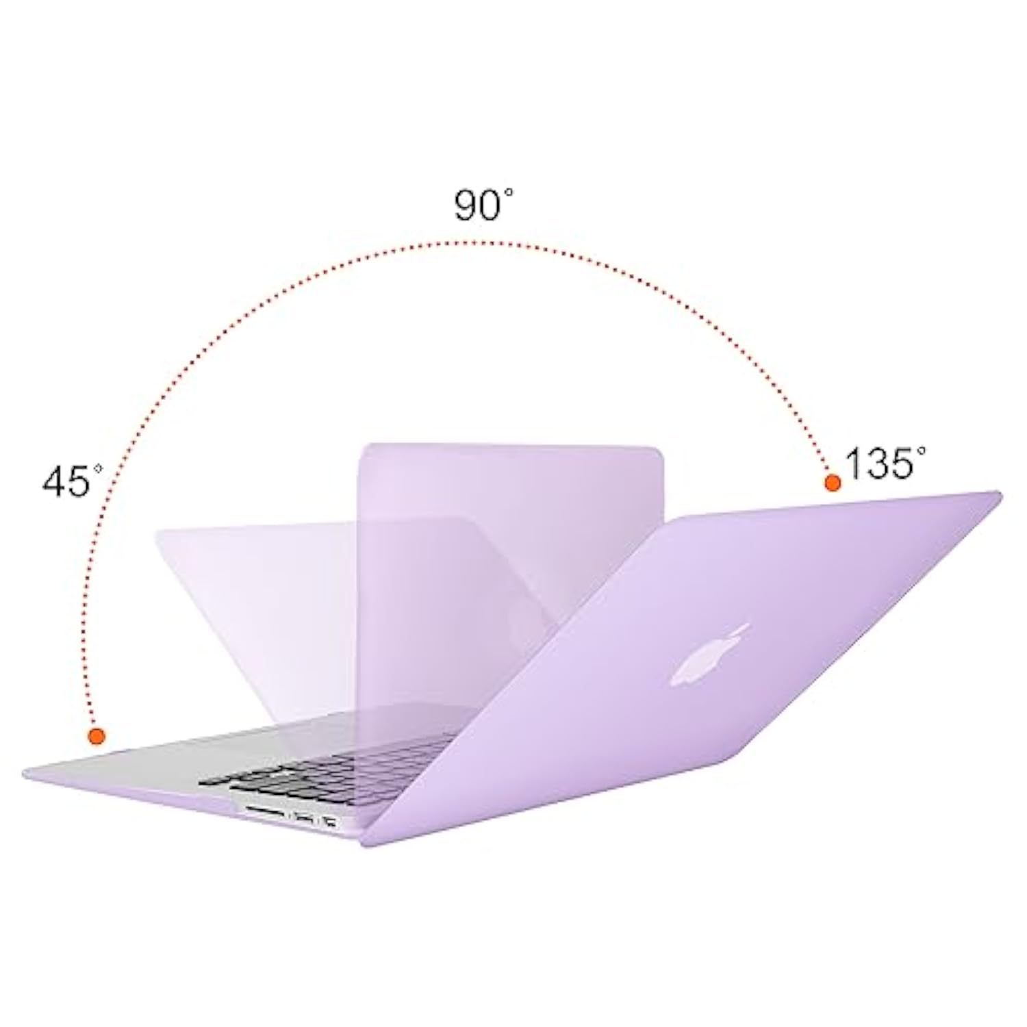 MOSISO Compatible with MacBook Air 13 inch Case (Models: A1369 & A1466, Older Version 2010-2017 Release), Protective Plastic Hard Shell Case & Keyboard Cover & Screen Protector, Light Purple