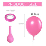 Pink Balloons Light Pink Birthday Decorations 100 Pack 12 Inch Round Gender Reveal Ballons For Valentines Birthday Wedding Anniversary Baby Shower Gender Reveal Party Decoration