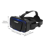 Virtual Reality Vr Headset 3D Glasses,Support 4.7-7 Inch Version Virtual Reality Glasses Stereo Headphones 3D Glasses, Vr Glasses For Tv, Movies, Video Games(Black)