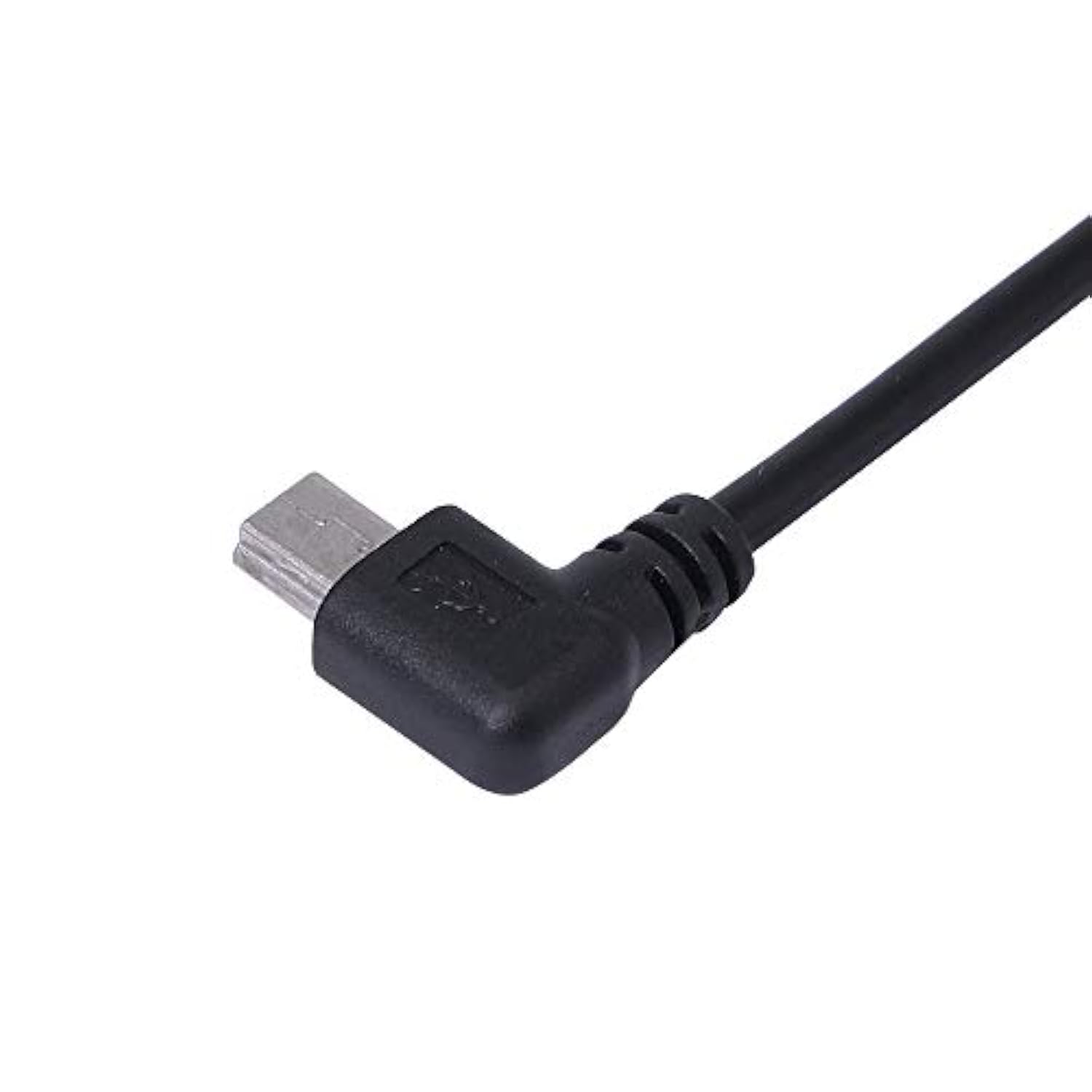 9Inch Mini Usb Cable Combo Mini Usb Female To Right Angle & Left Angle Male Data Sync And Charge Extension Cable (Black)(2-Pack) Rl