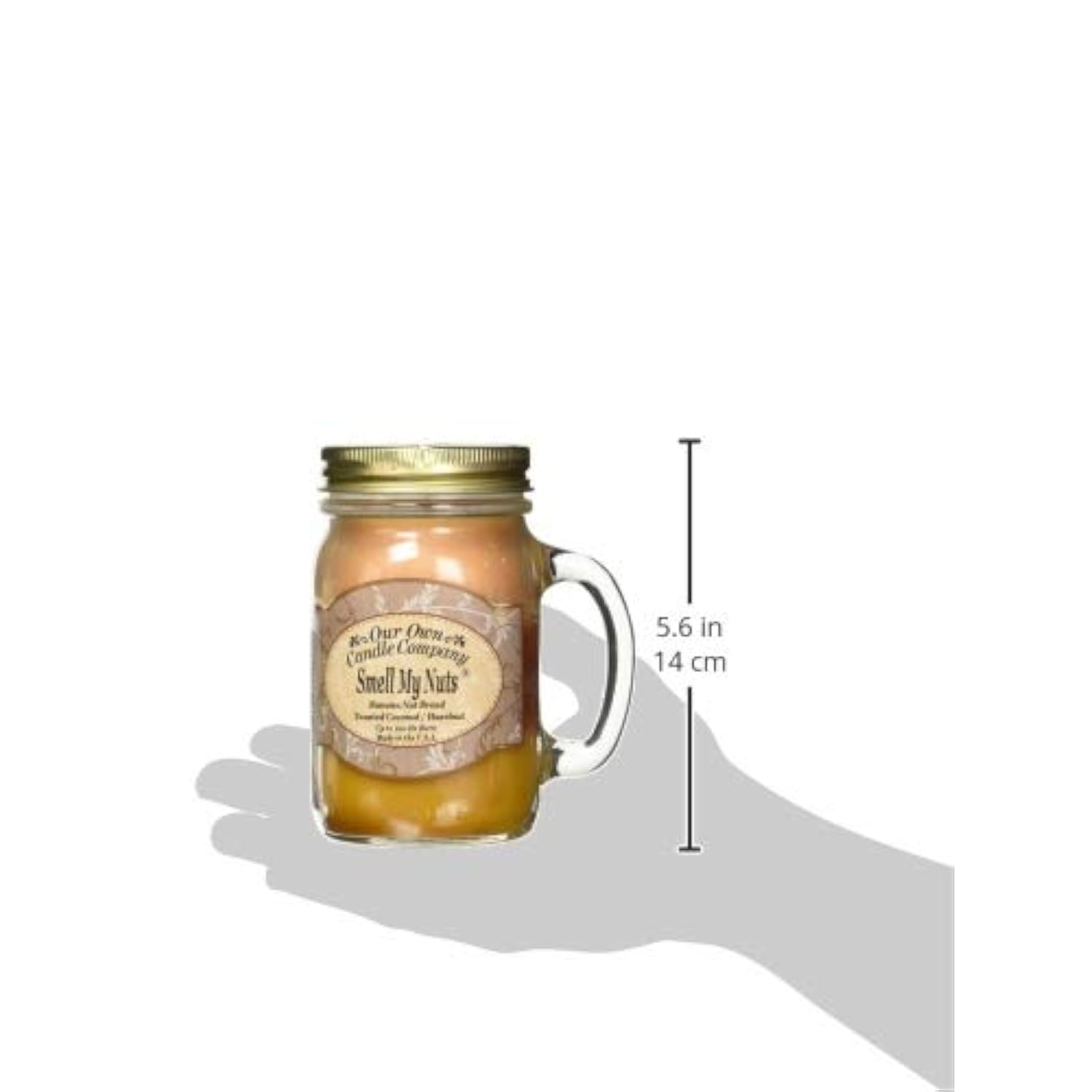 Smell My Nuts Scented 13 Oz Mason Jar Candle - Made In The Usa