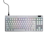 Pro X Tkl Rapid (Tenkeyless) Wired Gaming Keyboard: Magnetic Analog Switches With Rapid Trigger, Lightsync Rgb, Detachable Usb-C Cable, Volume Roller & Media Buttons - White