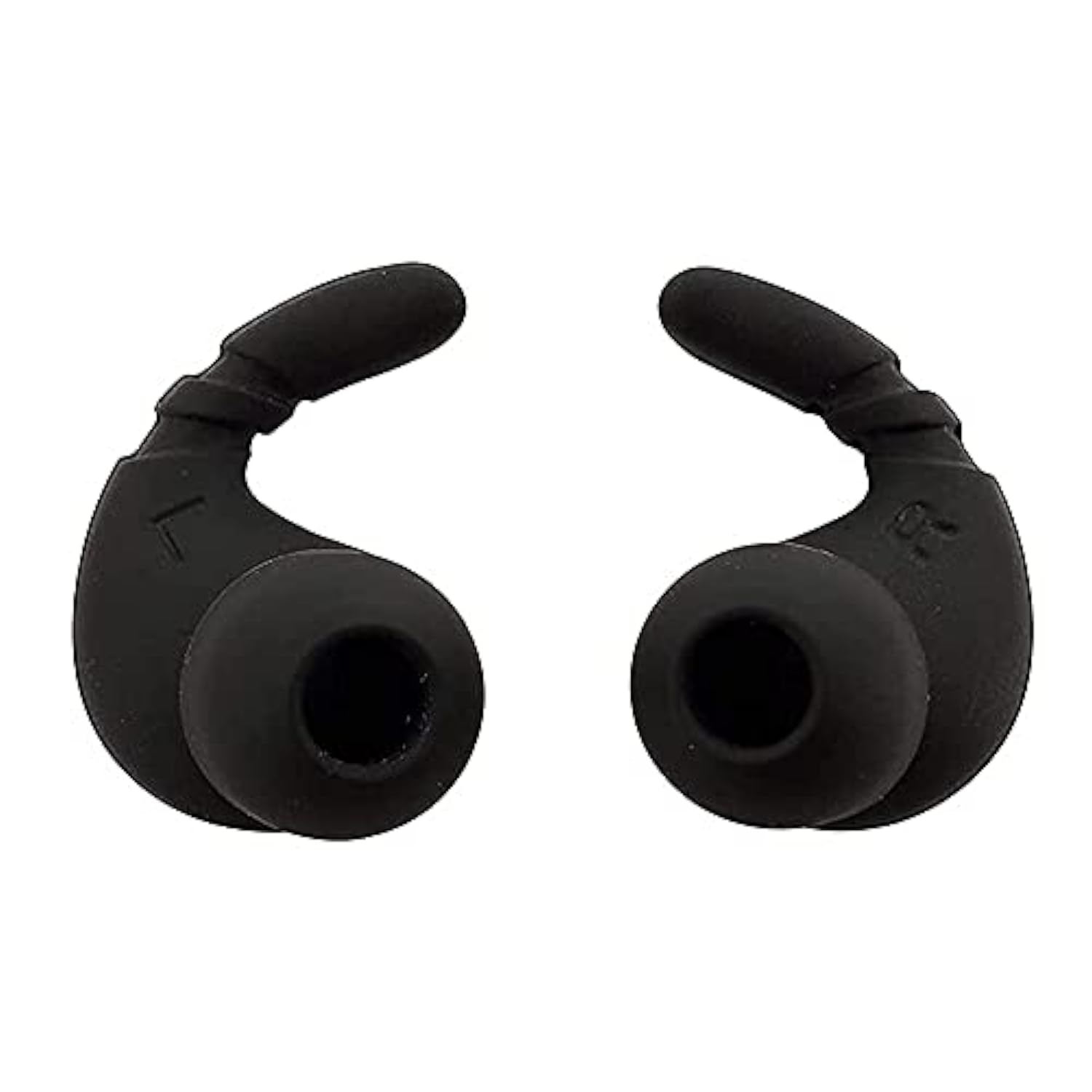 Sports Earbud Stabilizers Fins Wing Tips Ear Tips Adapters Compatible With Most In-Ear Earbuds, Anti-Slip Silicon Sport Eartips, Compatible With Sony Akg Galaxy S9 S10 Etc. 4 Pairs Black