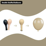 60pcs White Sand Beige Boho Balloons Chrome Champagne Nude for Party Decor