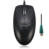 3 Button Desktop Ps/2 Optical Scroll Mouse, Black