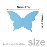 Yosawa 4 Pcs Large Paper Butterfly Banner Hanging Decorative, Curtain Hanging Paper Flower For Halloween Home Ceiling Decor Birthday Party Baby Shower Wedding Showcase Decoration?Zd/Blue?