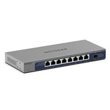 8-Port 1G/10G Gigabit Ethernet Unmanaged Switch (Gs108X) - With 1 X 10G Sfp+, Desktop Or Wall-Mount, Limited Protection