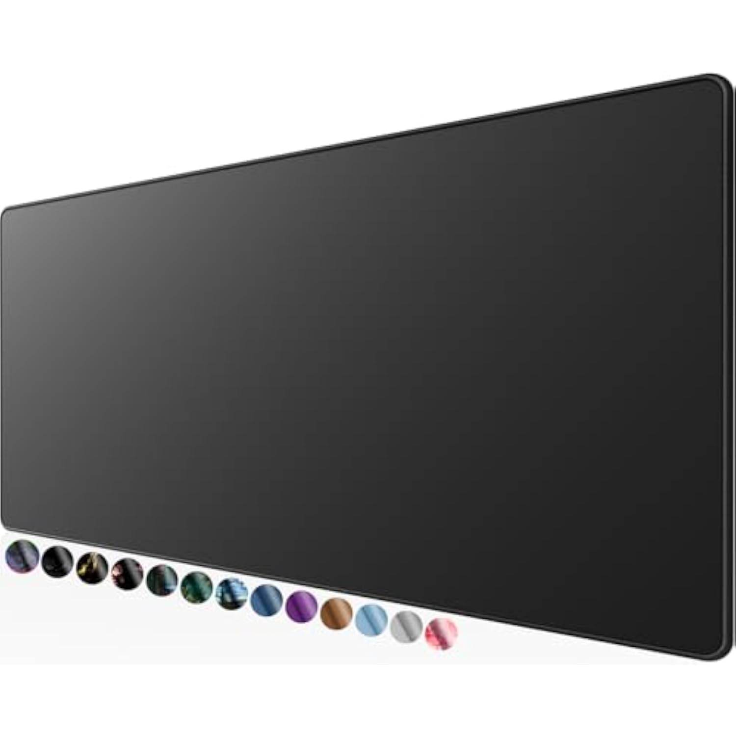 Large Gaming Mouse Pad With Superior Microweave Cloth, Extended Desk Mousepad With Stitched Edges, Nonslip Base, Water Resist Keyboard Pad For Gamer, Office & Home, 31.5 X 11.8 In, Black