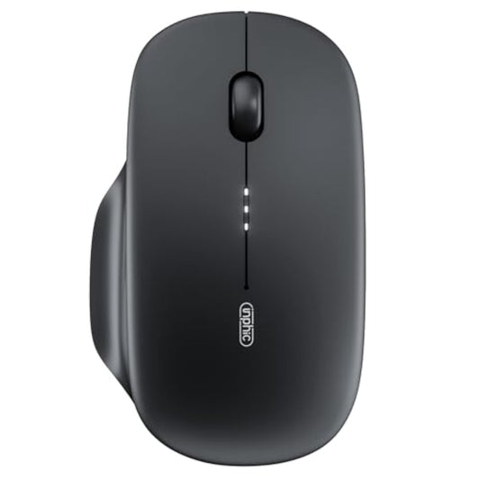 Wireless Mouse Transparent, 2.4G Slim Mouse Rechargeable, Noiseless Computer M