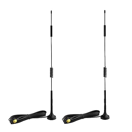 High Gain 5Dbi 4G Lte Cellular Mimo Sma Magnetic Base Antenna Compatible With 4G Lte Wireless Router Modem Hotspot Cellular Gateway Industrial Iot Router Mobile