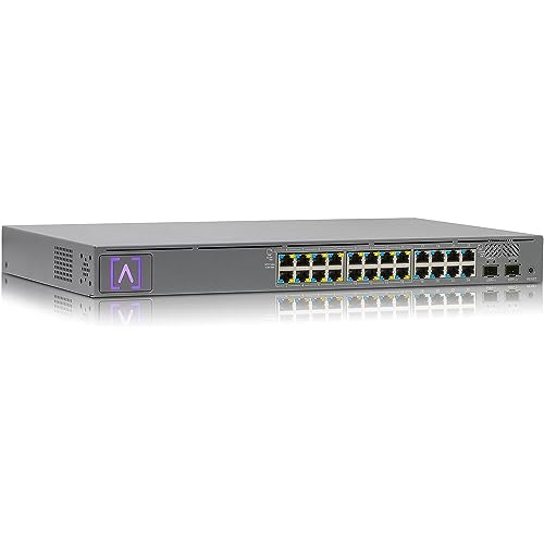 S24-Poe Cloud-Managed Poe+ Switch W/ 24 Gigabit Ethernet Ports And 2 Sfp+ Ports, Power Over Ethernet On 16 Ports, 240W Poe Budget, 2 Sfp+ Ports Support Up To 10 Gbps Fiber/Copper Connections