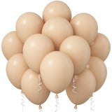 Nude Balloons, 12 Inch 30 Pcs Beige Balloon Retro Apricot Neutral Latex Balloons Matte Tan Cream Blush Peach Helium Party Balloons For Boho Birthday Wedding Baby Bridal Shower Party Decorations
