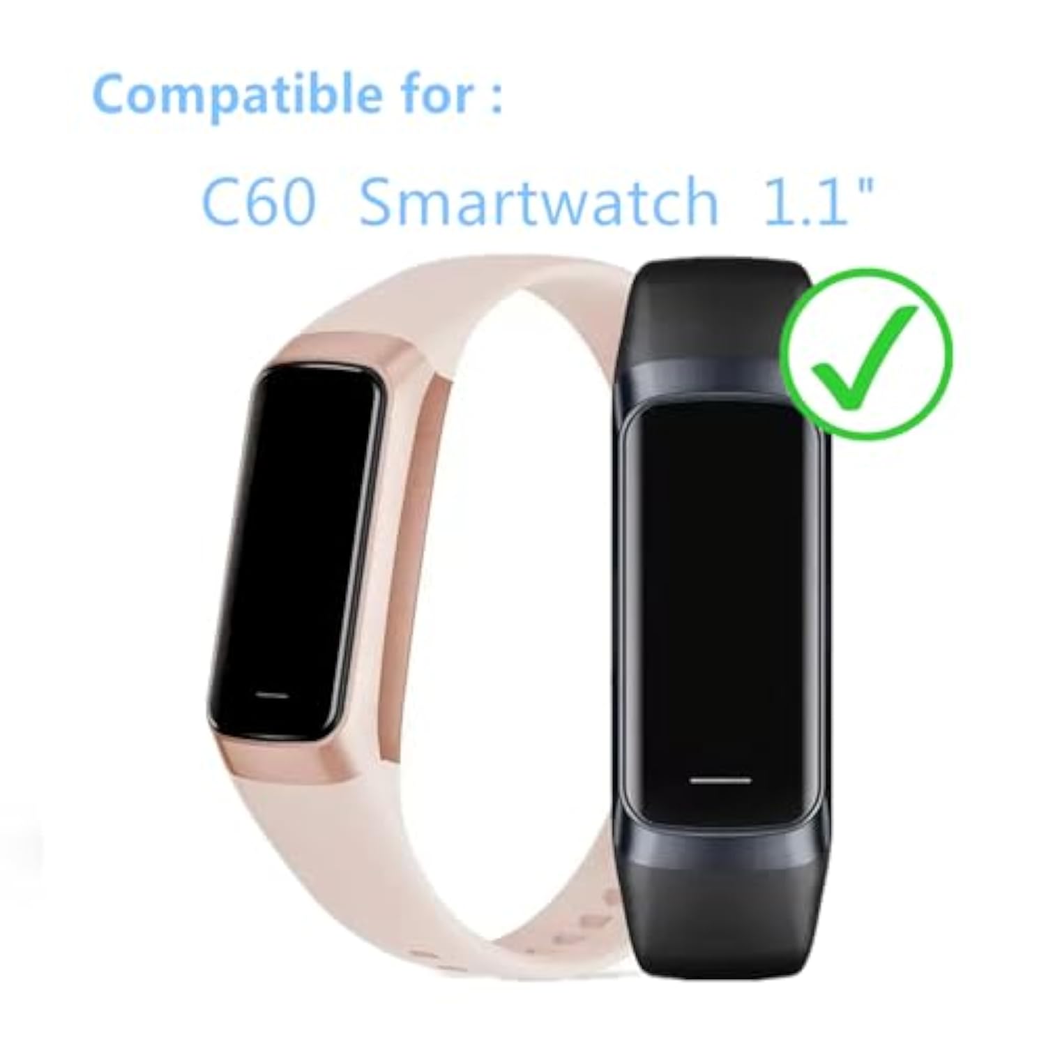 Screen Protector Compatible For Troty C60 Fitness Tracker 1.1" (6 Pack) Clear Tpu Soft Film Compatible For St-Care, Zeacool Fitness Tracker Watch