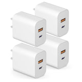 Usb C Charger Block Charging Block Type C Charger 20W Wall Chargers 4 Pack For Iphone 16/16 Plus/16 Pro/16 Pro Max/Iphone 15/15 Pro/15 Pro Max/14/13/12 Pro/Samsung//Android