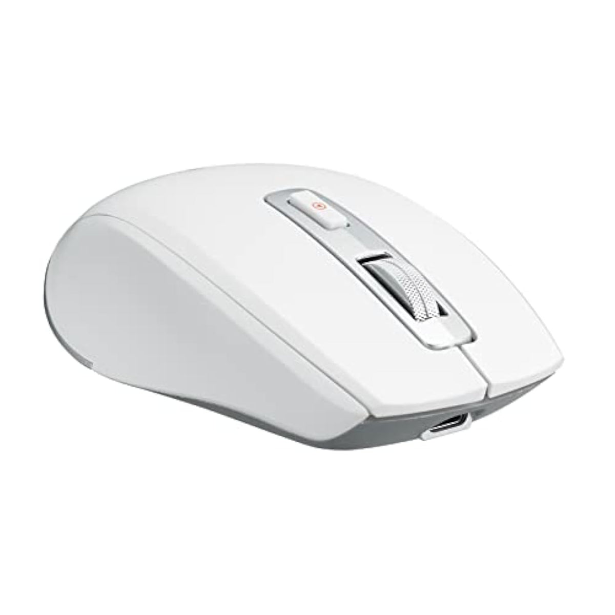 Wireless Bluetooth Mouse, Dual-Mode, 500Mah Battery, 5 Dpi Adjustment, 10M Working Distance, White