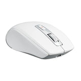 Wireless Bluetooth Mouse, Dual-Mode, 500Mah Battery, 5 Dpi Adjustment, 10M Working Distance, White