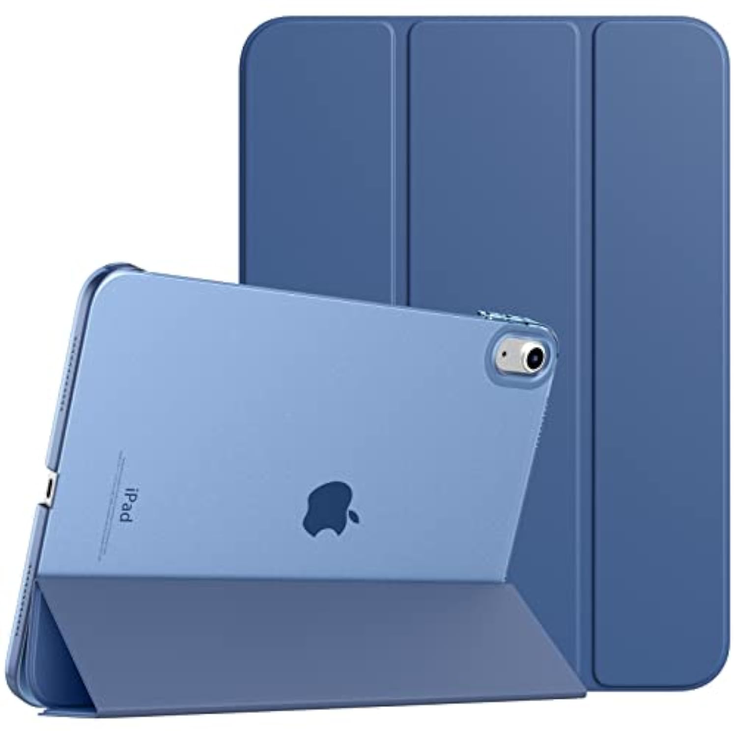 Case For (A16) 11Th Generation 11 Inch 2025/ 10Th Generation 10.9 Inch 2022, Slim Stand Cover With Hard Translucent Back, Support Touch Id, Auto Wake/Sleep, Abyss Blue