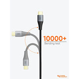 CableCreation Short USB to USB C Cable 0.8ft, Drable USB C Charger Cable Braid