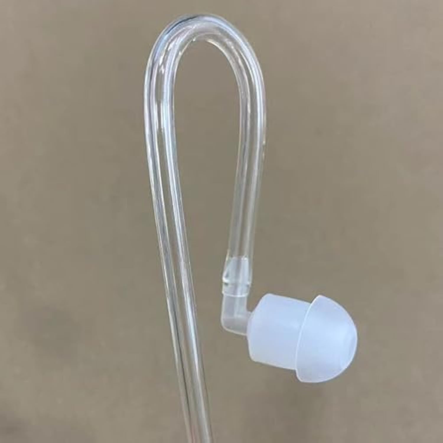 Replacement Mushroom Earbud Clear Ear Tips Compatible With Motorola Kenwood Baofeng Icom Yaesu Hyt Surveillance Kits Acoustic Tubes Earpiece (Pack Of 20)