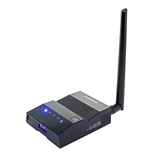 C. Crane Cc Vector Extended Long Range Wifi Receiver System - Works With All Devices - Receives Distant Wifi And Repeats To All Wifi Devices In A New Location 2.4Ghz