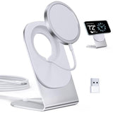 Magnetic Wireless Charger Mag-Safe Charger For Iphone 16/15/14/13/12 Series Convertible Magnet Wireless Charging Stand/Pad With 5Ft Cable For Iphone And Airpods 2/3/Pro 2/Pro