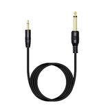 1/8" To 1/4" Ts Cable, Gold Plated 3.5Mm Mono Male To 6.35Mm Mono Male Audio Cable For Amplifier, Speaker,Guitar(2M/6.56Ft)