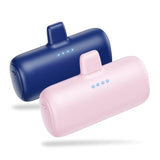 [2-Pack] Mini Portable Charger For Iphone,5200Mah Ultra Compact Pd Fast Charging Power Bank,Plug-In Battery Pack Travel Cordless Phone Charger,Compatible With Iphone 14/14Pro/13/12/11/X/8/7/6Plus Etc