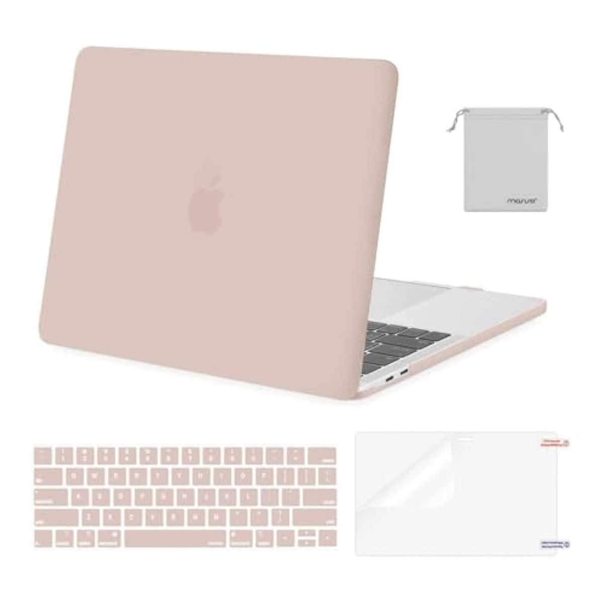 MOSISO Compatible with MacBook Pro 13 inch Case M2 2025, 2024, 2023, 2022-2016 A2338 M1 A2251 A2289 A2159 A1989 A1708 A1706, Plastic Hard Shell&Keyboard Cover&Screen Film&Storage Bag, Camel