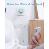 I Phone Charger Fast Charging, 4 Pack 20W Fast Charger I-Phone With 6 Ft Usb C Charger Cord, Ip14 13 Fast Chargering Compatible With Ip14 13 12 11 Pro Max,14 Plus,Xr,Xsmax- Blue