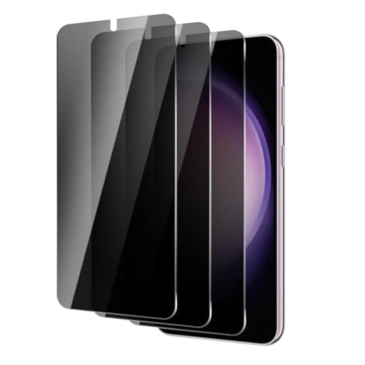 3 Pack For Samsung Galaxy S23+/S23 Plus Privacy Screen Protector, 9H Hardness Anti-Spy Tempered Glass, Scratch-Resistant ?Anti-Fingerprint?Bubble Free, Easy Install
