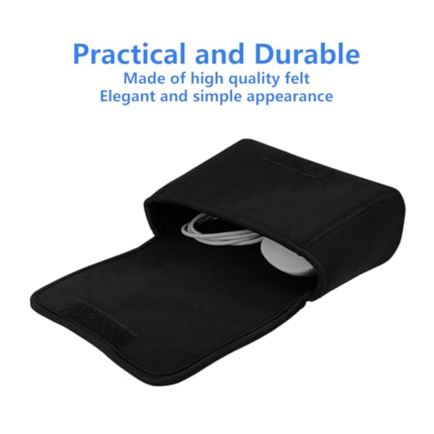 Storage Medium Pouch Bag Cases For Power Adapter Accessories Laptop, Wireless Mouse And Phone Chargers, Cellphone, Power Bank, Cord, Travel Cable Electronic Organizer(7" X 5")