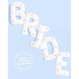 40" White Bride Balloons with Blue Bows - Bachelorette, Wedding, Engagement Decor