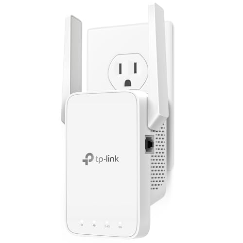Ac1200 Wifi Extender, 2023 Engadget Best Budget Pick, 1.2Gbps Signal Booster For Home, Dual Band 5Ghz/2.4Ghz, Covers Up To 1500 Sq.Ft And 30 Devices,Support Onemesh, One Ethernet Port (Re315)
