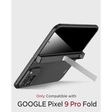 Miimall Slim Case for Google Pixel 9 Pro Fold Case with Privacy Screen Protector, [Anti Spy Private][Invisible Kickstand & Magnetic Hinge Protection]Anti ScratchPhone Case for Pixel 9 Pro Fold, Black