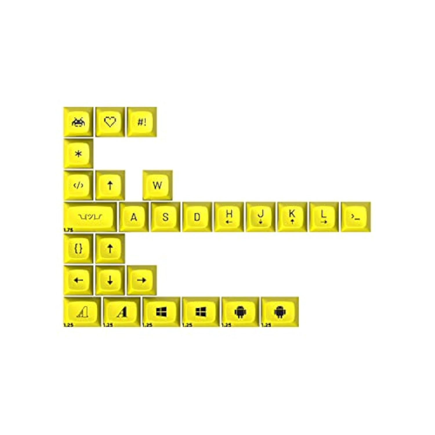 DROP + MiTo MT3 Cyber Custom Keycap Set, ABS Hi-Profile Keycaps, Doubleshot Le