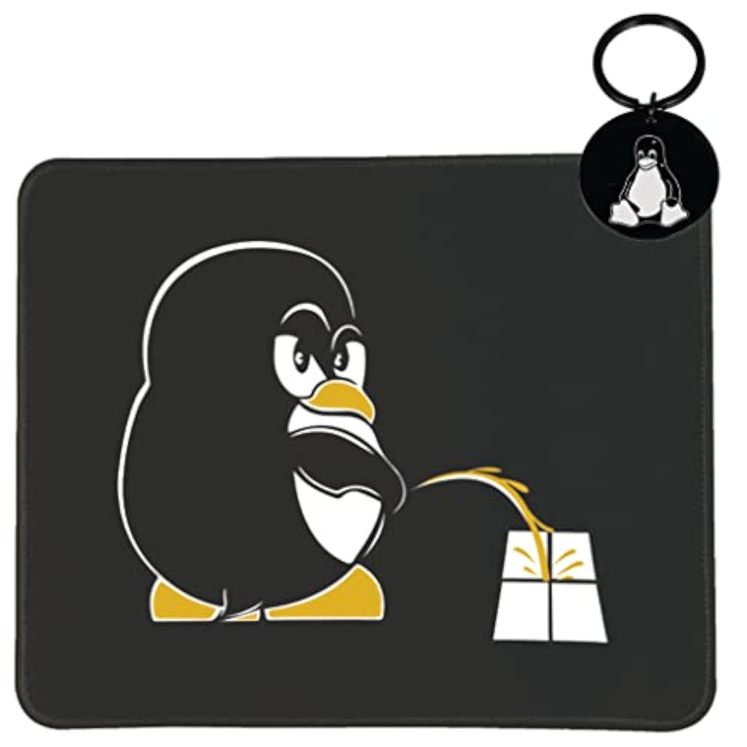 Funny Linux Mouse Pad For Geeks, Programmers And Linux Users - Non-Slip Rubber Base For Smooth And Precise Mouse Control
