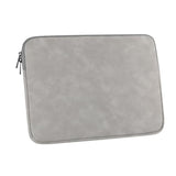 13" Laptop Case Sleeve For Samsung Galaxy Book/Chromebook 13.3", Surface Pro 12/11/10/9/X/8, Lenovo/Dell Shockproof Water-Resistant Leather Carry Case For 12-13.3" Notebook Computers(Light Gray)