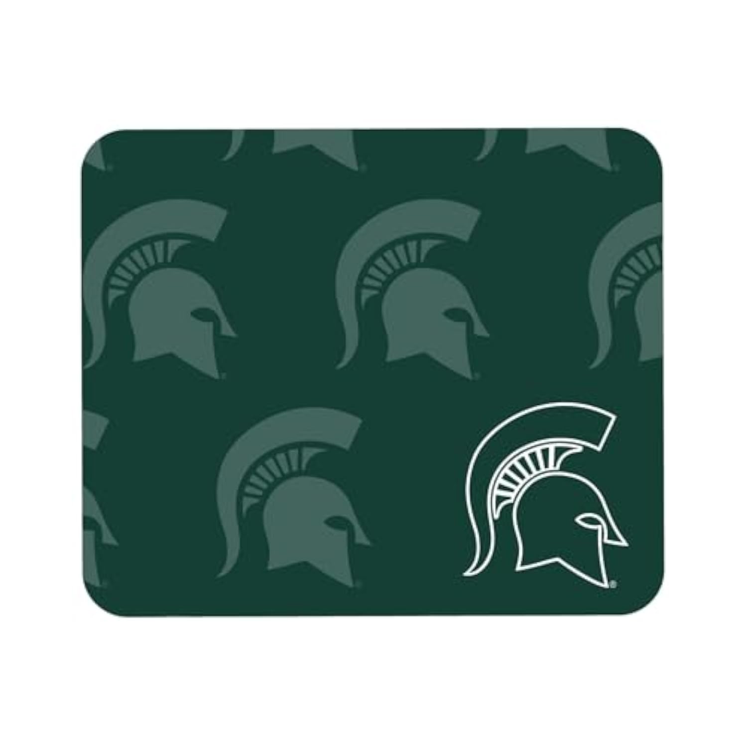 OTM Essentials Officially Licensed Michigan State University Standard Fabric Mouse Pad, Desk Accessories, Standard Fabric Gaming Mouse Pad with Non-Slip Rubber Base, Mascot Repeat