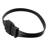 Sata Power Extension Cable 2Pcs 12.6" 15 Pin Sata Power Extension Male To Fema
