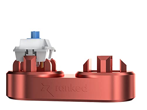Premium Switch Opener For Diy Custom Mechanical Keyboard | Cnc Machined Aluminium (Poinciana Red)