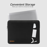 Laptop Case 13.3 Inch,13-13.3 Inch Shockproof Protective Laptop Sleeve Compatible With Macbook Air 13 13.6 M4 M3 M2 M1/Pro 13/Pro 14,Hp Dell Asus Lenovo,Carrying Computer Bag With Pocket,Black