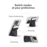 Magnetic Wallet Stand with Angle Adjustment for iPhone 15/14/13/12 - Jet Black