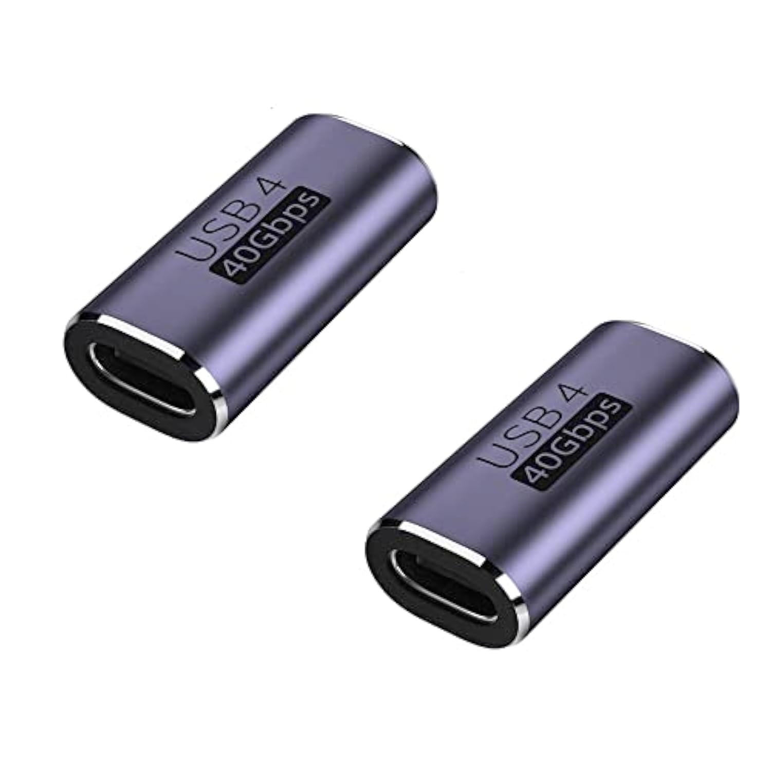 Usb C Coupler Adapter 40Gbps [2 Pack] Usb C Type C Angled Usb-C Female To Fema