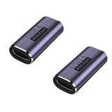Usb C Coupler Adapter 40Gbps [2 Pack] Usb C Type C Angled Usb-C Female To Fema