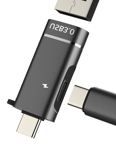 USB C Splitter for IPhone 16 15 Pro Max Adapter OTG Cable (2in1) Digital Camera for  Charging Converter Charger Female for IPad Data Card Reader