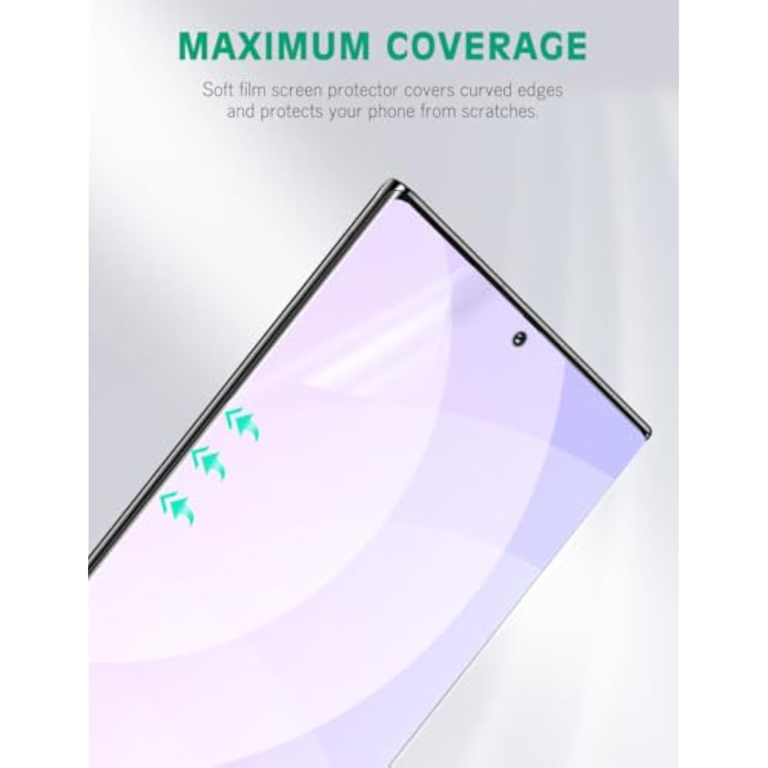 4 Pack Screen Protector Compatible With Samsung Galaxy Note 10 Plus, Soft Tpu Film Support Fingerprint Sensor